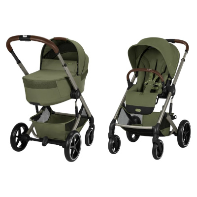 Коляска 2 в 1 Cybex Balios S Lux TPE Moss Green 01